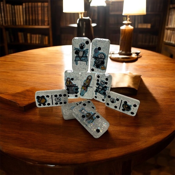 Jack Skellington Nightmare before Christmas professional double 6 dominoes - Picture 3 of 4
